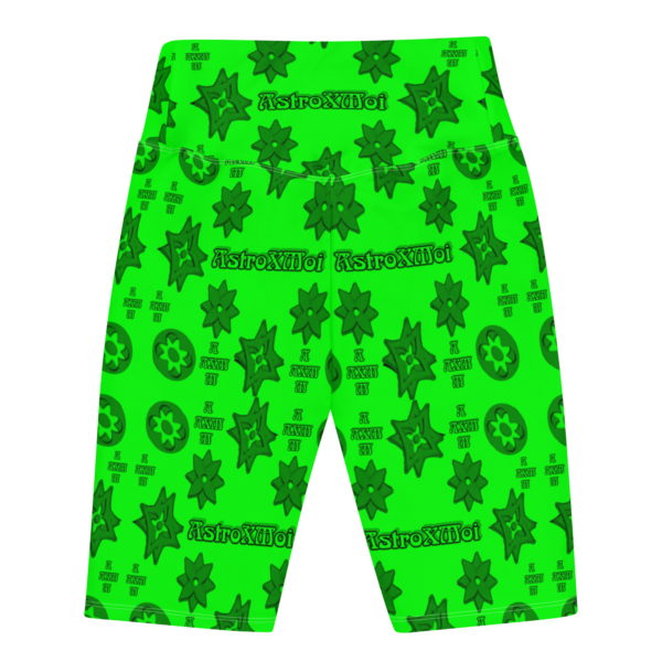 Neon emerald Biker Shorts - Image 2