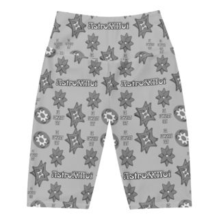 Silver Biker Shorts