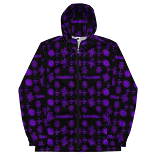 Royal purple velvet windbreaker