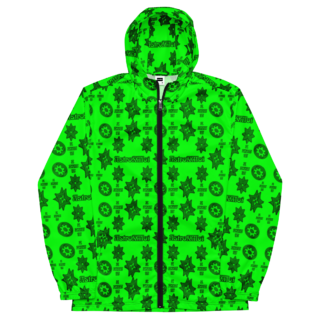Neon emerald windbreaker