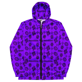 Royal purple velvet windbreaker