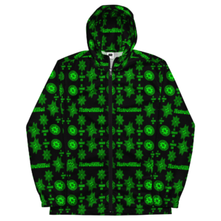 Neon emerald windbreaker