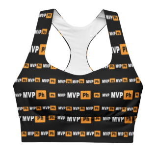 My virtual pov MVP All-Over Print Recycled Longline Sports Bra