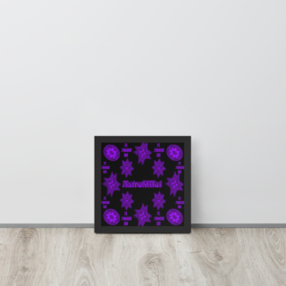 royal purple velvet Framed poster