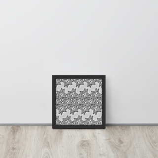 axm motif star Framed poster
