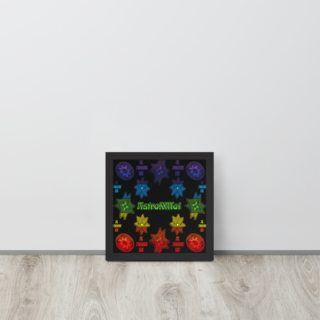 heavens rainbow Framed poster
