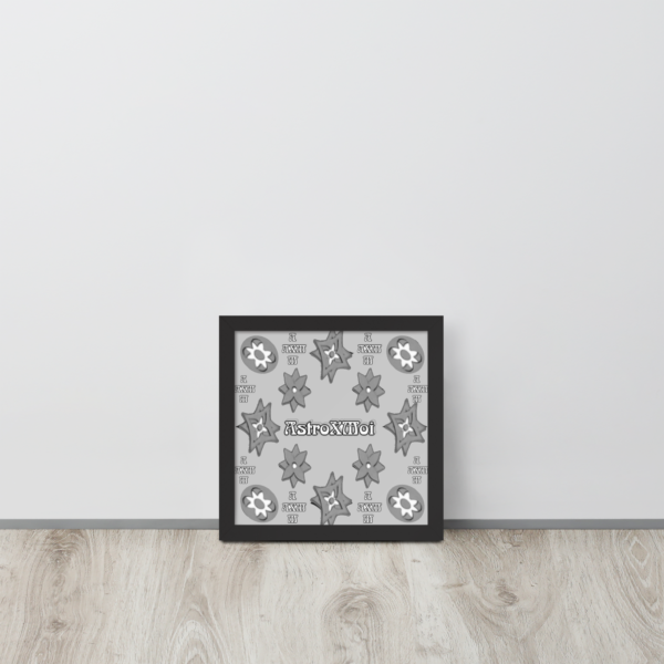 silver Framed poster