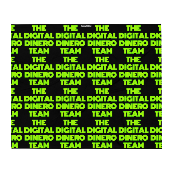 the digital dinero team Throw Blanket