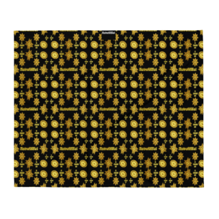 24k gold Throw Blanket