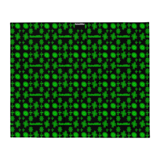 neon emerald Throw Blanket