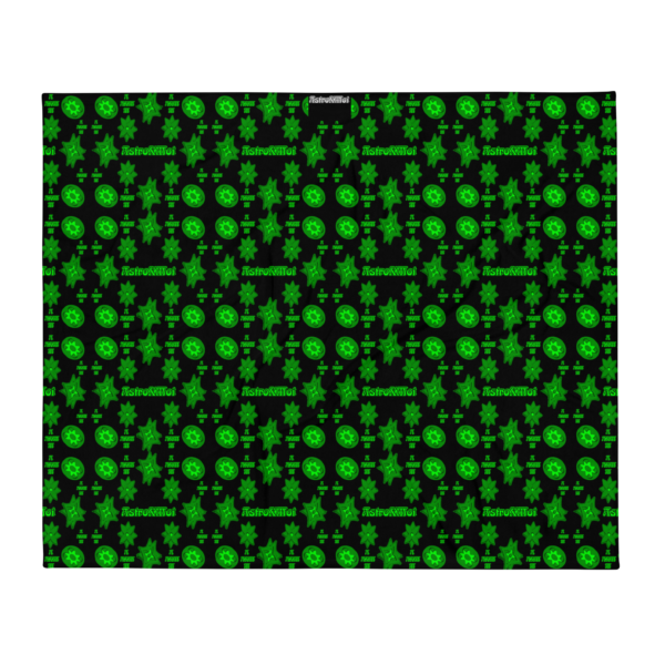 neon emerald Throw Blanket