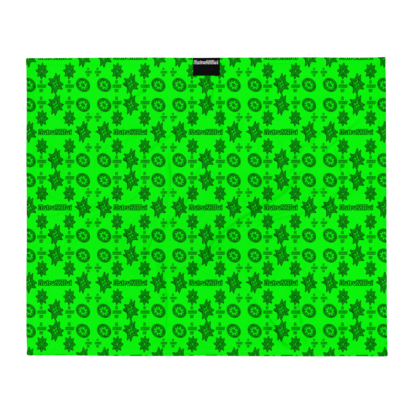 neon emerald Throw Blanket