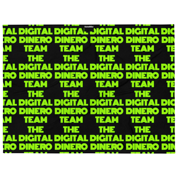 the digital dinero team Throw Blanket - Image 2