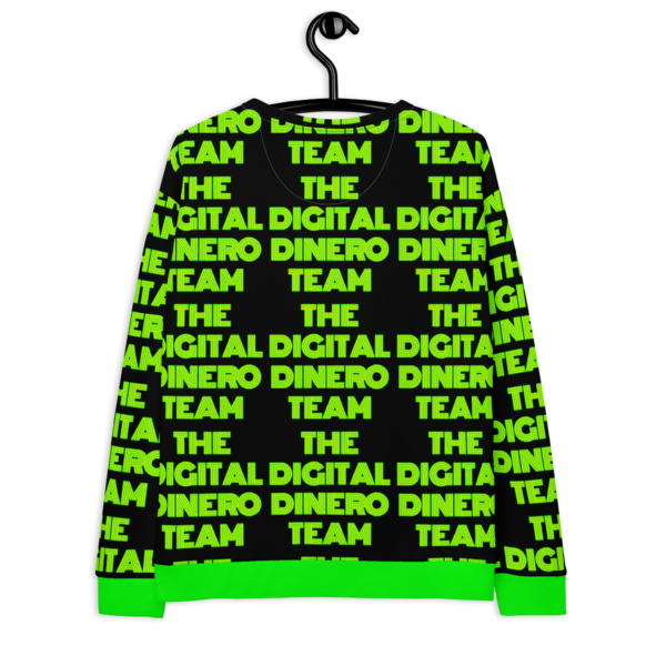 the digital dinero team Unisex Sweatshirt - Image 2