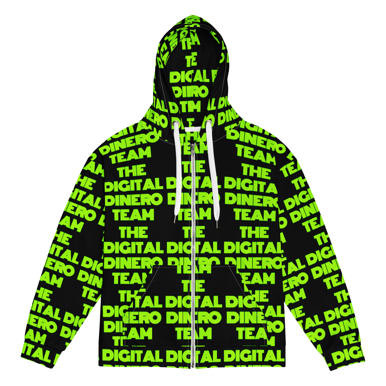 Unisex zip hoodie The Digital Dinero Team